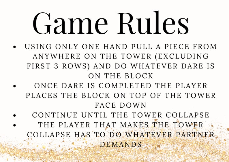 Adult Stacking Blocks Drinking Game Etsy