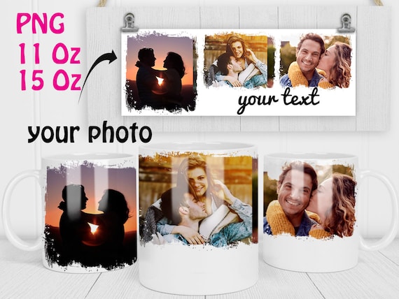 3 Photo Mug PNG 3 Photo Sublimation Mug PNG 3 Photo Collage Mug Wraps 3  Photo Mug Wraps PNG | 3 Photo Sublimation Mugs 3 Photo Mug Design - Etsy