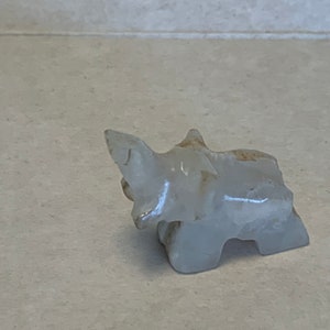 Miniature Elephant Carved from Stone
