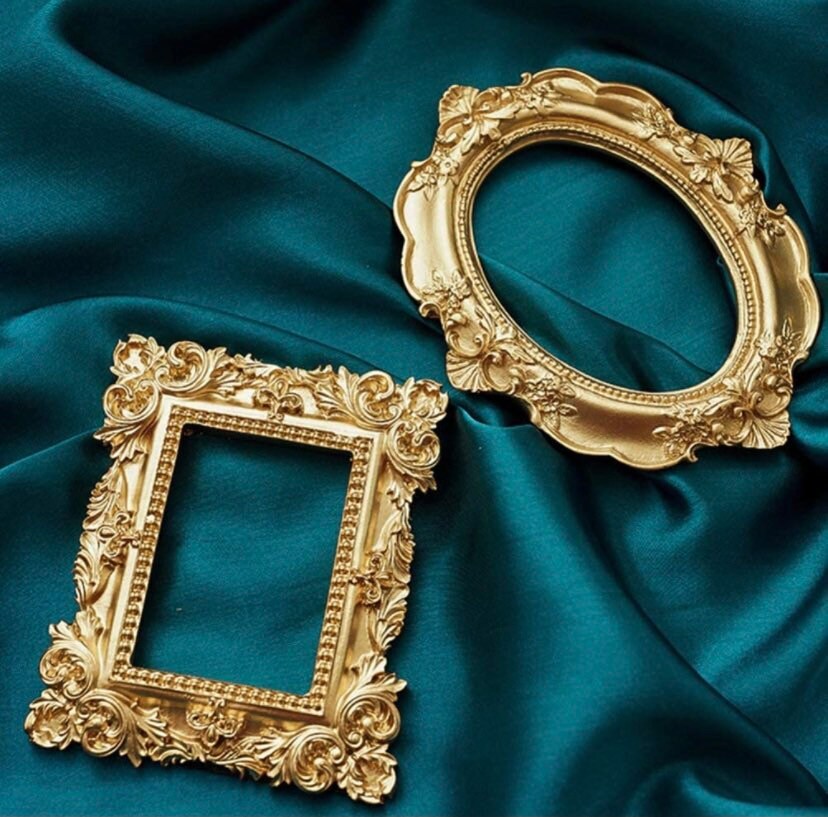 4pc Small Vintage Style Picture Frames gold Etsy