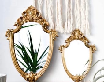 FAMIROSA Wall Mirror Baroque Style 19.7x23.6 Black FAMIROSA Wall Mirror Baroque Style 19.7x23.6 Black