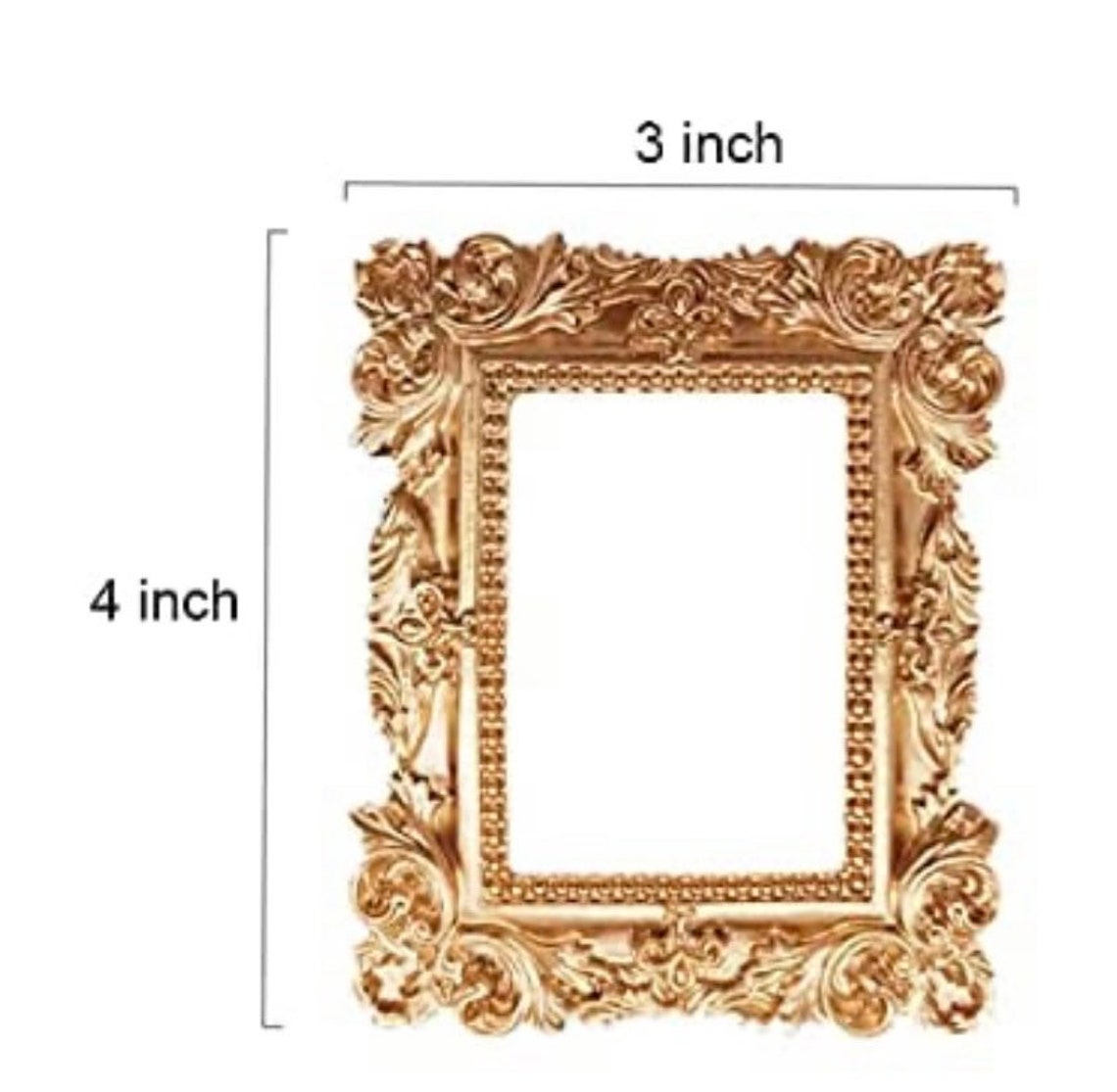 4pc Small Vintage Style Picture Frames gold Etsy