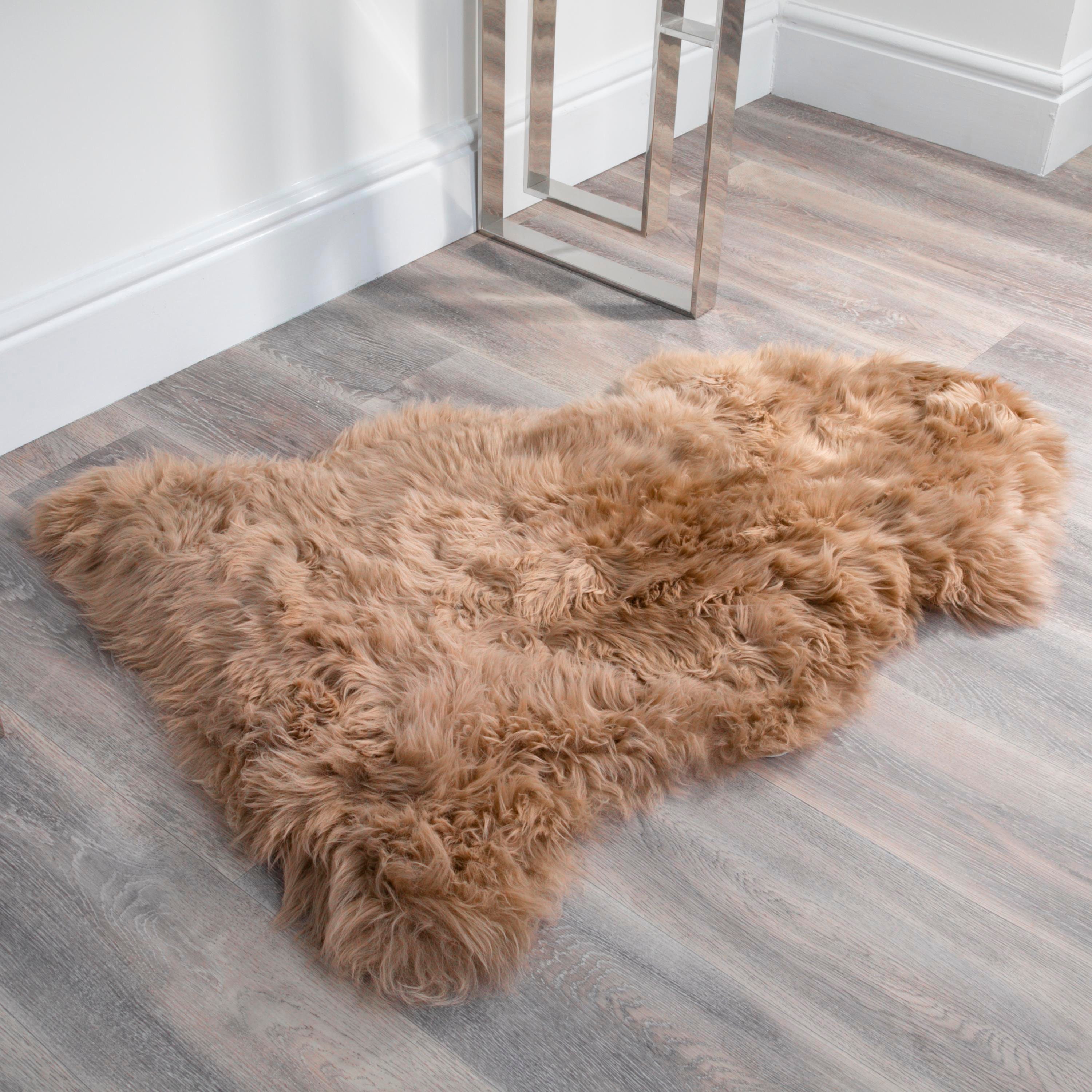 Light Brown Sheepskin Rug XXL Etsy