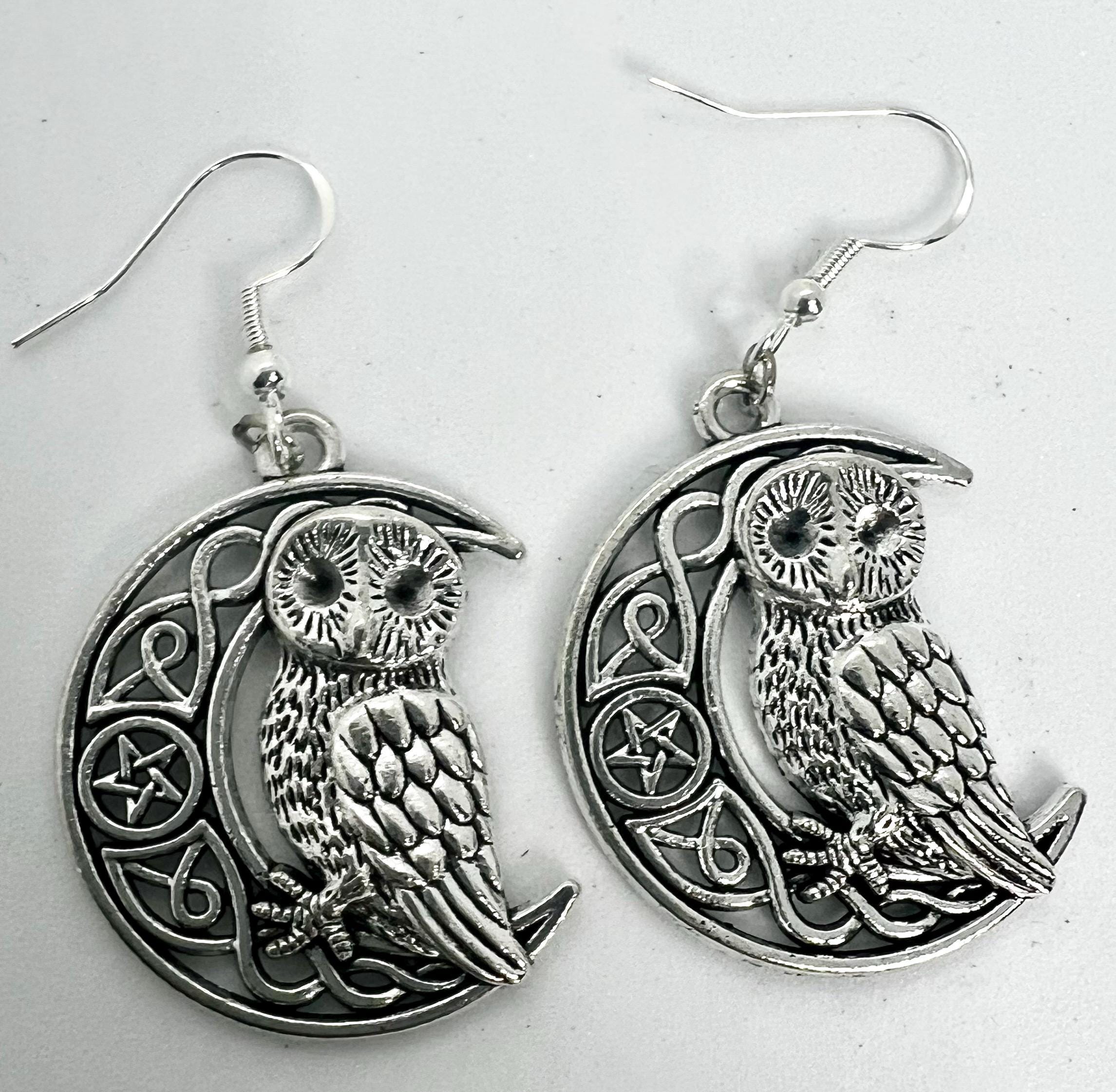 Lunar Owl Earrings