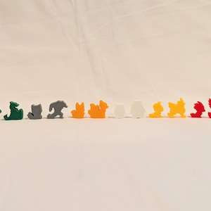 Meeples para proyectar sombras / Impresos en 3D