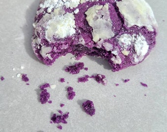 Ube "crack" Cookies