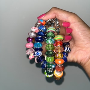 European Charm Bracelet, Pandora Style Bracelet, Charm Bracelets, Charms, Unique Bracelet, Gift