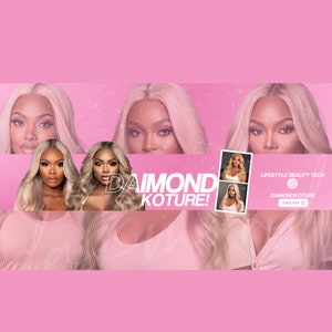 TRENDY Youtube Branding Kit | Editable Youtube Banner| Editable Canva Template