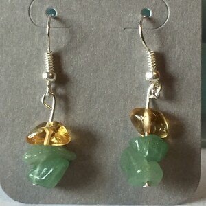 Aventurine Bead Earrings