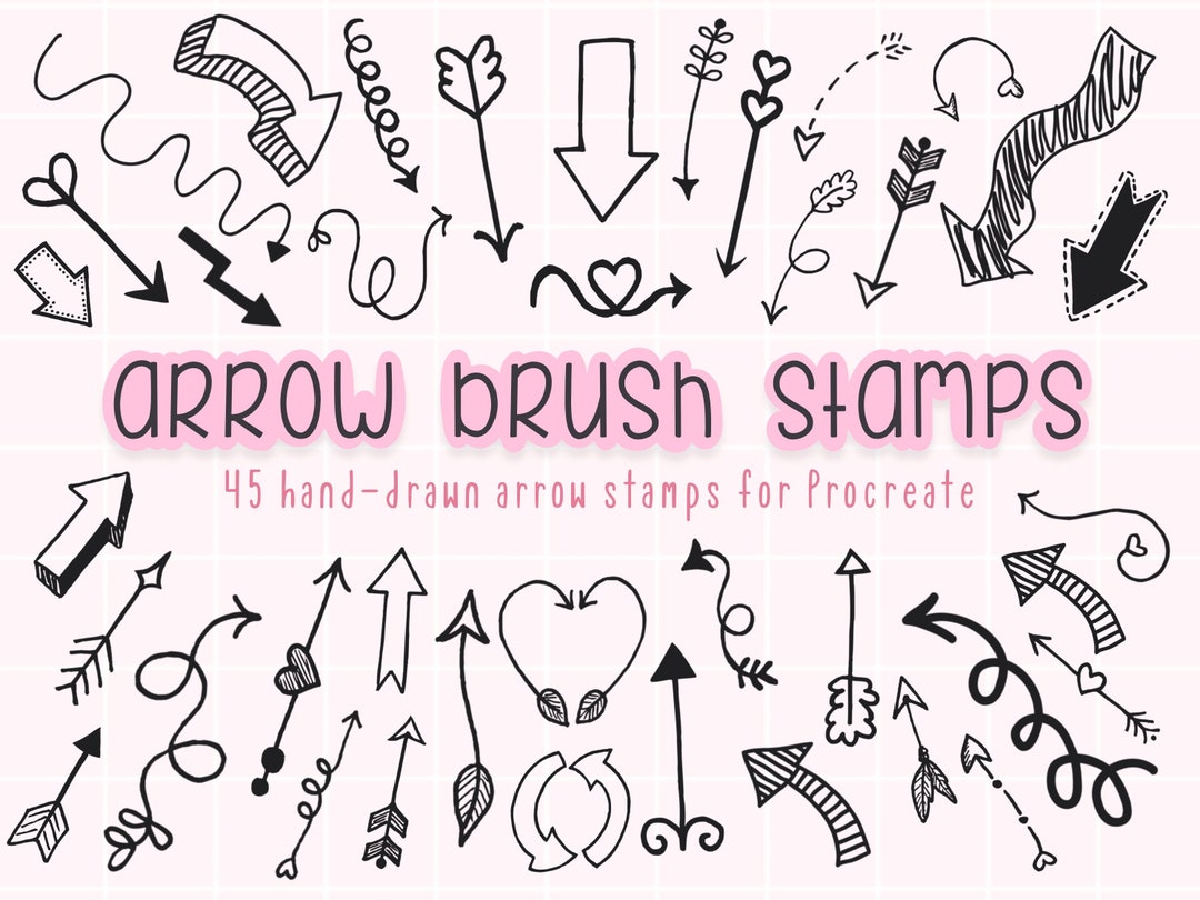 Arrows Stamp Brushes Procreate Brushes Procreate Brush Etsy