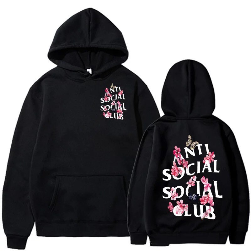 Anti Social Hoodie Etsy