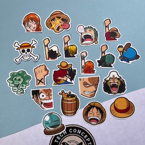 One Piece Sticker Pack | Kawaii Waterproof Small Sticker Set For Journal, Laptop, Planner Decoration | Small Stickers Gift For Anime Lovers