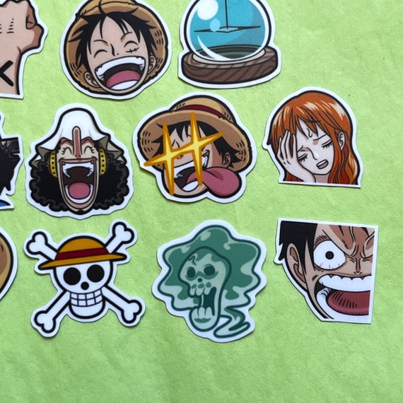 One Piece Sticker Pack Kawaii Waterproof Small Sticker Set for