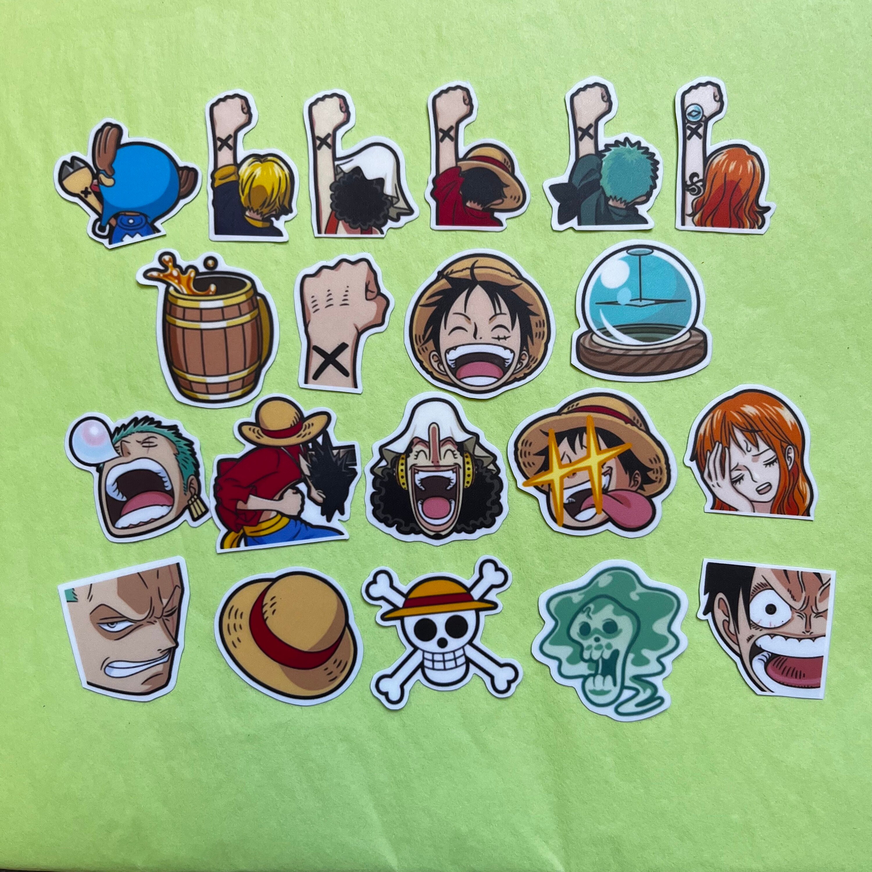 One Piece Anime Cartoon Laptop Stickers - AG Goodies Waterproof