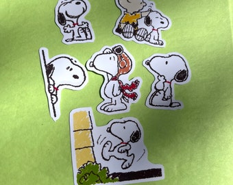 4 SNOOPY LOVE Vinyl Decal Sticker Car Window Laptop Peanuts Heart Charlie  Brown