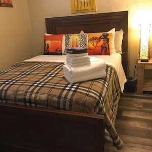 Throw Pillowcases, Linen, African Art