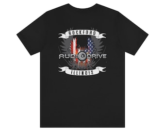 AudioDrive American Wing Logo - Unisex Jersey Short Sleeve Tee