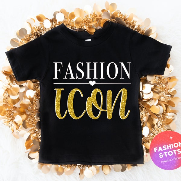 Fashion Icon T-Shirt | Fashionista Girl Outfit | Toddler Fashion Tee | Natural Girl Shirt