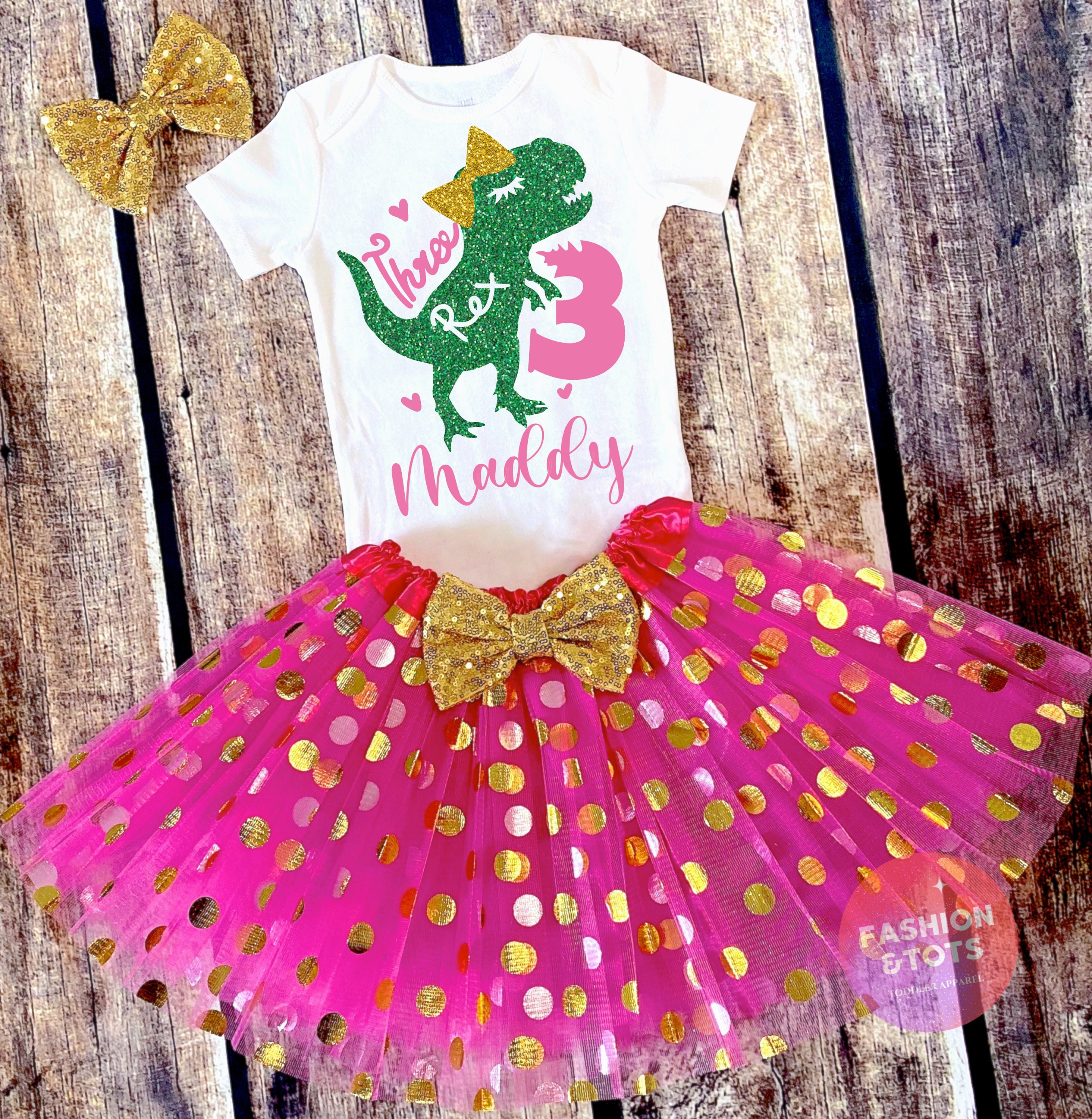 Girl dinosaur birthday outfit hot sale