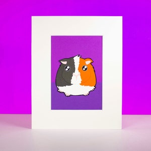 Original Gerbil Hand-cut Paper Illustration