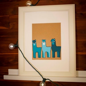 Original Alpaca Hand-cut Illustration image 5