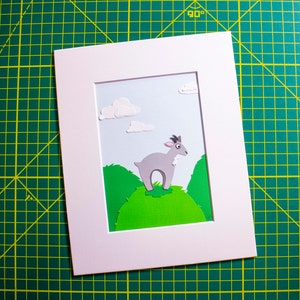Original Goat Hand-cut Paper Illustration image 3