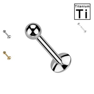 Labret Basic in Titanio-Interno