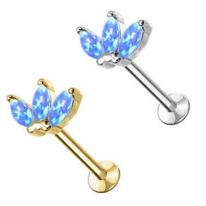 Opal Labret Piercing
