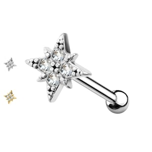 Starry Cross Ear Piercing