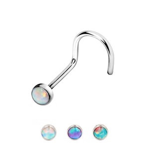 Opal Curved Nose Stud