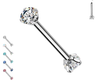 Barbell with double Crystals