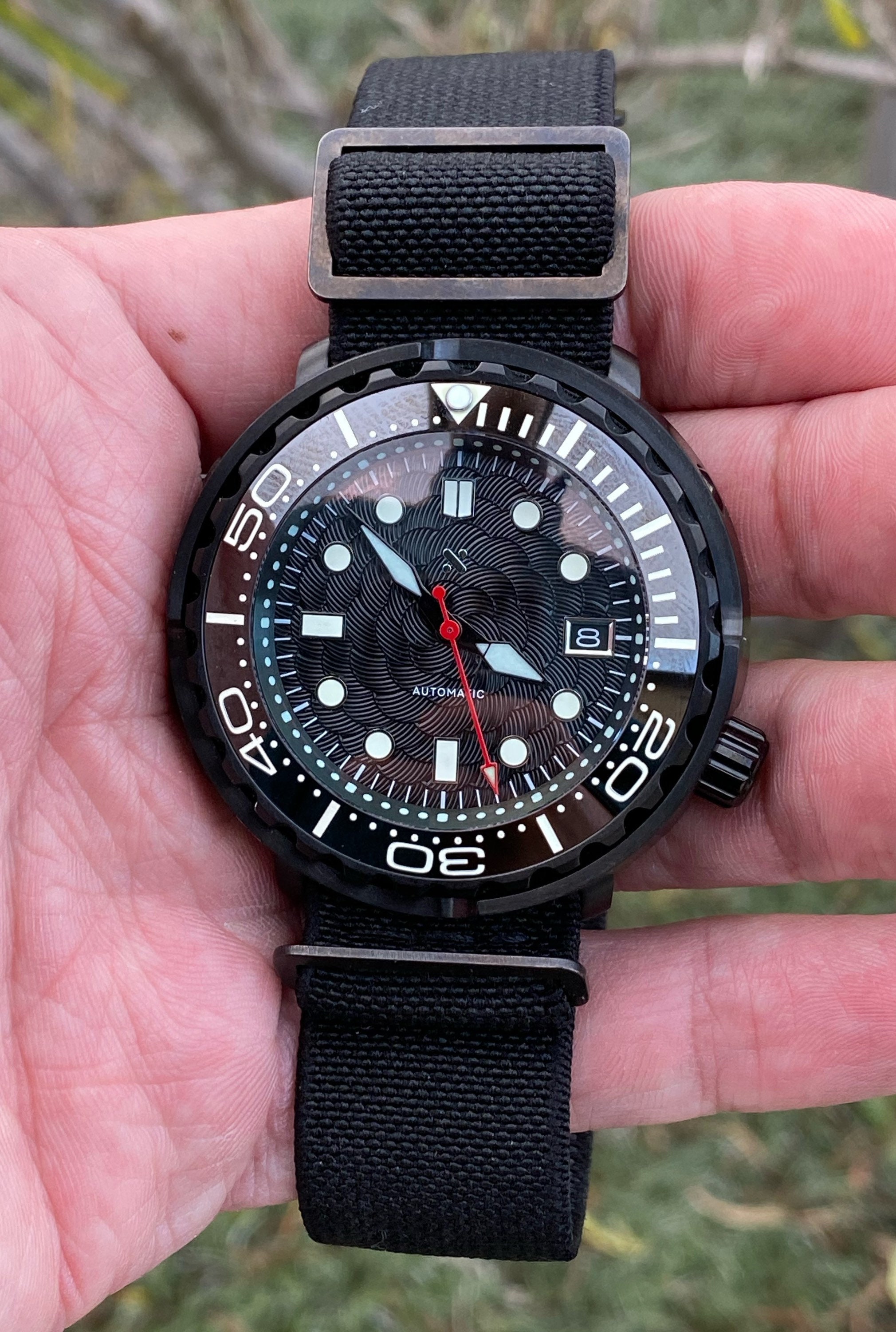 Limited Run 5 of 10 Remaining Custom SKX Tuna Dive Watch - Etsy