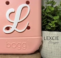 Bogg Bagg Script Letter Charm, Bogg Bag Monograms, Bogg Bag Charms, Bogg Bag Tags