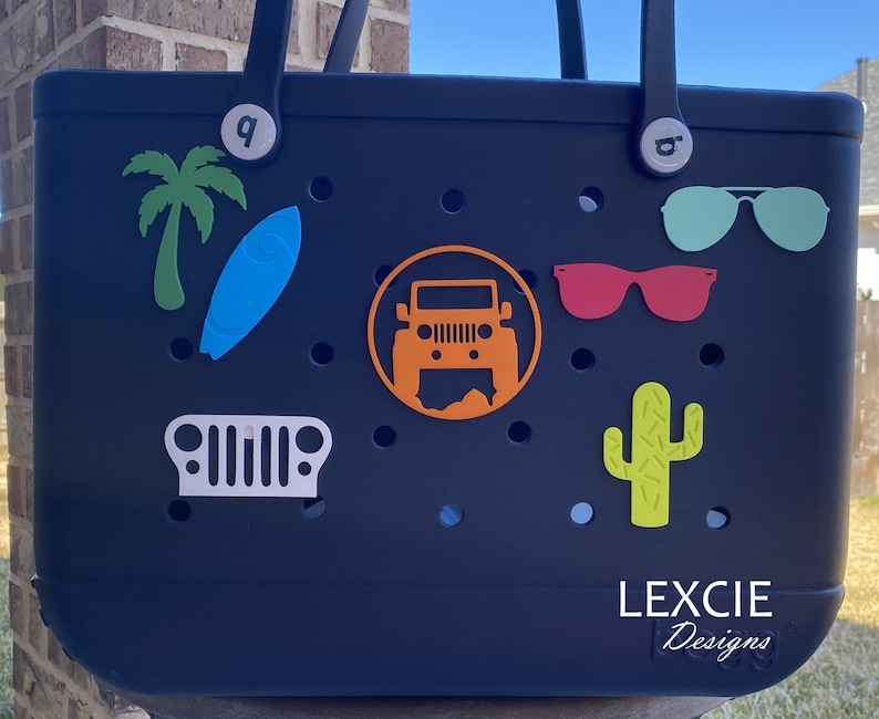 Bogg Bag Summer Charms,  Bogg Bag Tags, Bogg Bag Accessories, Bogg Bag Buttons, Pool Bag Charms 