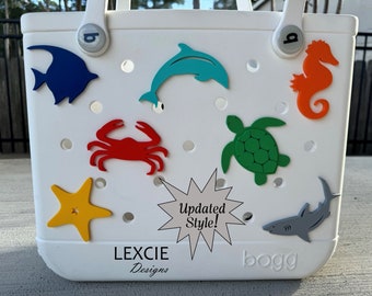 Bogg Bag Sea Animal Charms, Bogg Bag Accessories, Bogg Bag Tags, Bogg Bag Buttons, Pool Bag Charms, Beach Bag Charms