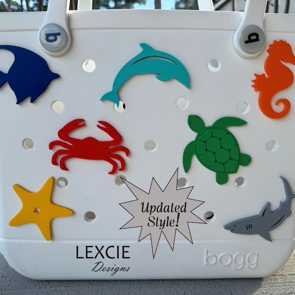 Bogg Bag Sea Animal Charms, Bogg Bag Accessories, Bogg Bag Tags, Bogg Bag Buttons, Pool Bag Charms, Beach Bag Charms