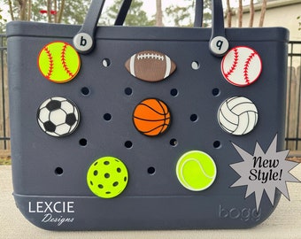 Sports Ball Bogg Bag Charms, Bogg Bag Accessories, Bogg Bag Tags, Bogg Bag Buttons, Pool Bag Charms, Beach Bag Charms