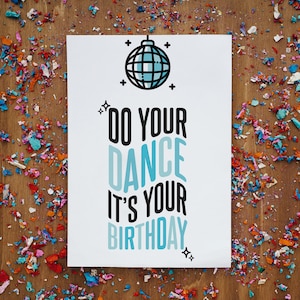 Cartão de aniversário disco para impressão • Cartão de aniversário para impressão • Cartão de aniversário digital • Cartão de felicitações 5x7 • PDF e JPG para impressão