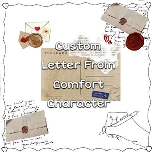 Handwritten Letter from Your Comfort Selfship Anime/Movie Character - Personalized Letter