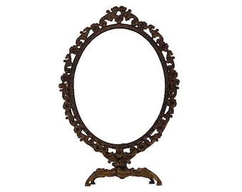 Espejo de mesa antiguo, espejo de tocador