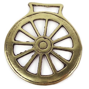 Rad Pferd Medaillon, Antikes Pferdemedaillon, Vintage Pferdezubehör