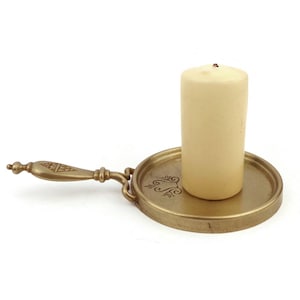 Antique Candle Holder, Brass Candle Holder, Vintage Brass Candlestick