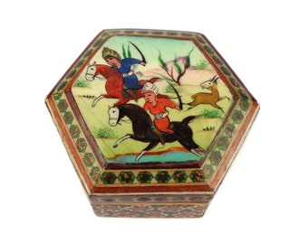 Handmade Wooden Jewelry Box, Asian Wooden Storage Box, Antique Jewelry Box