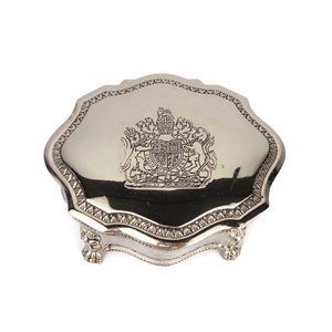 Antique Jewelry Box, Vintage Jewellery Box, Engraved Jewelry Box