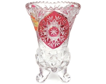 Vintage Crystal Vase, West Germany Crystal Vase, Anna Hutte Crystal Vase