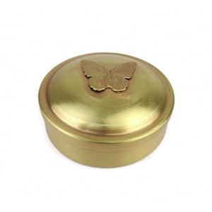 Antique Brass Jewelry Box, Butterfly Jewelry Box