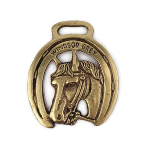 Windsor Horse Medallion, Antique Horse Medallion, Vintage Horse Accessory