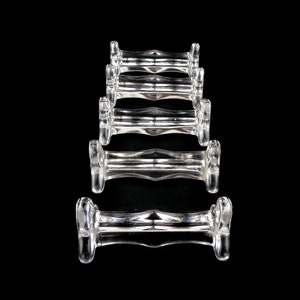 Soportes para cuchillos de vidrio francés, decoración de mesa de comedor francesa, decoración de mesa de boda, juego de soporte para cuchillos de vidrio vintage