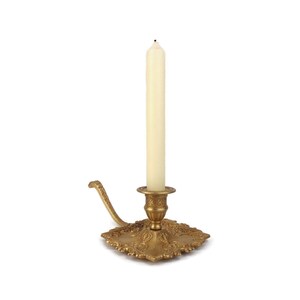 Antique Candle Holder, Brass Candle Holder, Vintage Brass Candlestick