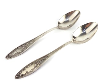 古い銀メッキのサービングスプーンのセット - Etsy 日本